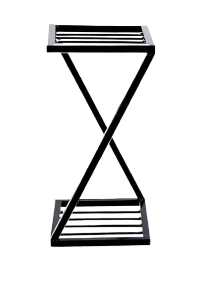 Z-Shape Designer Metal Plant Stand